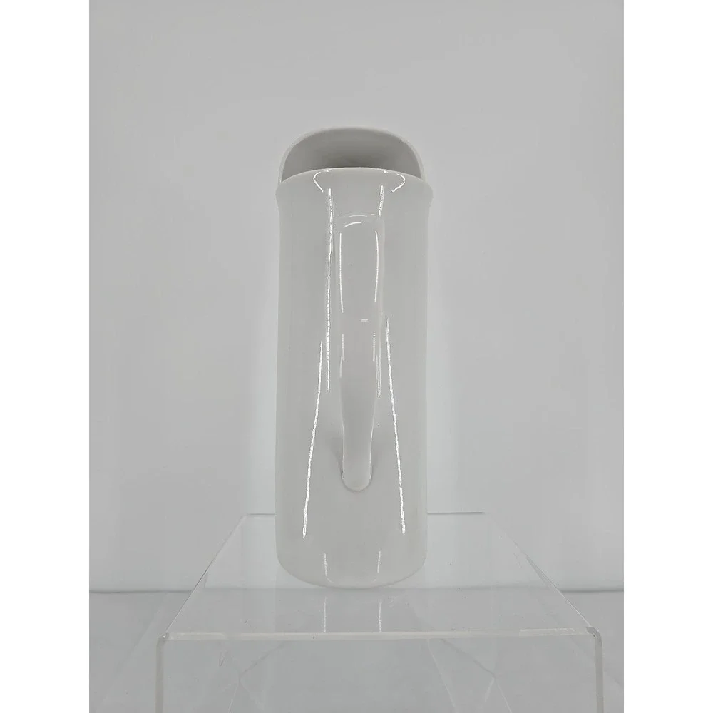 1960‎ Schmid Legardo Tackett Tall MCM Modernist White Ironstone Pitcher